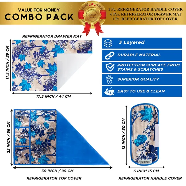 Appliance_Cover_Combo_Set_of_(1_Pc._Fridge_Top_Cover_+_1_Pc._Fridge_Handle_Cover_+_6_Pcs._Fridge_Mat)