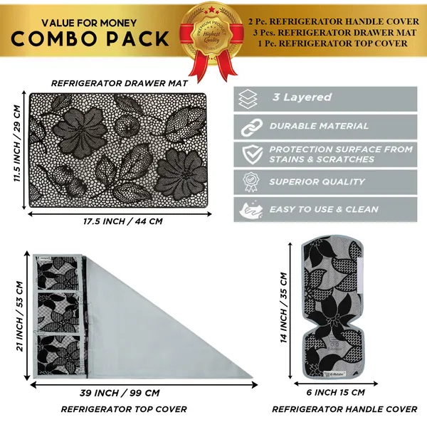 Appliance_Cover_Combo_Set_of_(1_Pc._Fridge_Top_Cover_+_2_Pcs._Fridge_Handle_Cover_+_3_Pcs._Fridge_Mat)