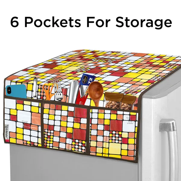 Appliance_Cover_Combo_Set_of_(1_Pc._Fridge_Top_Cover_+_1_Pc._Fridge_Handle_Cover_+_6_Pcs._Fridge_Mat)