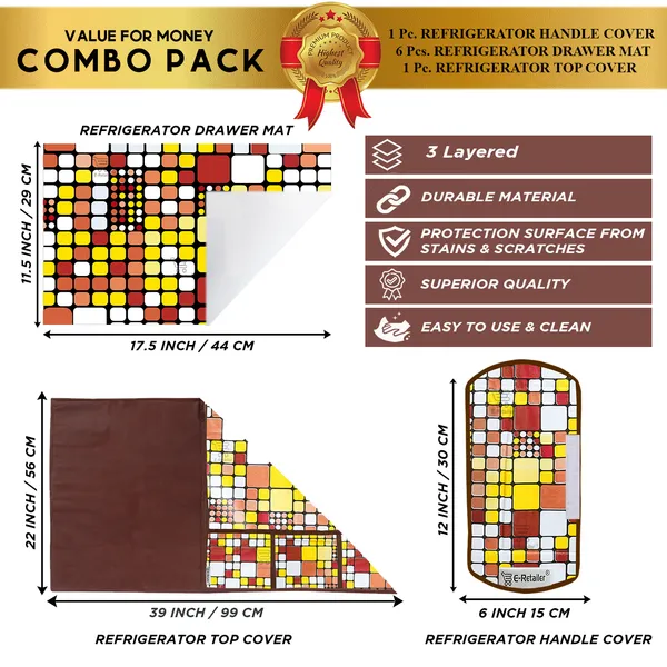 Appliance_Cover_Combo_Set_of_(1_Pc._Fridge_Top_Cover_+_1_Pc._Fridge_Handle_Cover_+_6_Pcs._Fridge_Mat)