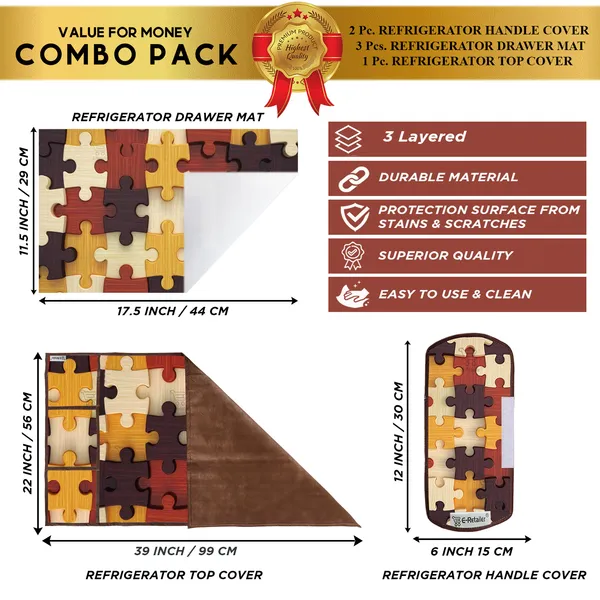 Appliance_Cover_Combo_Set_of_(1_Pc._Fridge_Top_Cover_+_2_Pcs._Fridge_Handle_Cover_+_3_Pcs._Fridge_Mat)