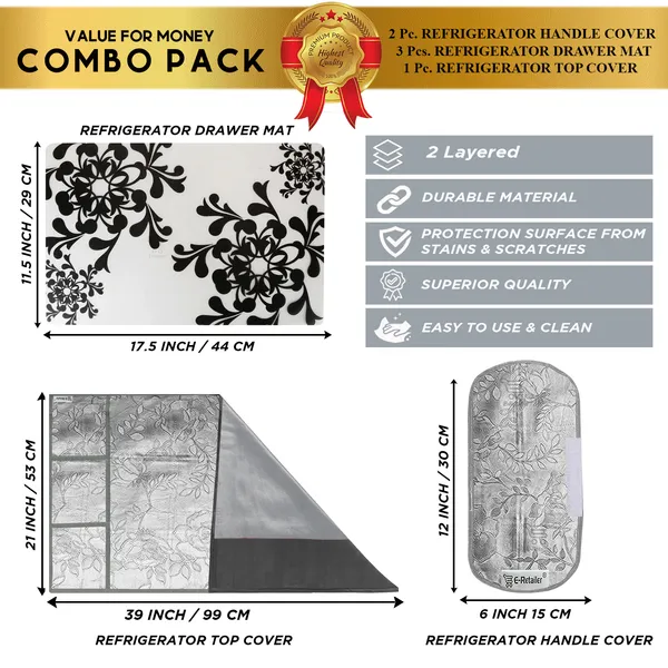 Appliance_Cover_Combo_Set_of_(1_Pc._Fridge_Top_Cover_+_2_Pcs._Fridge_Handle_Cover_+_3_Pcs._Fridge_Mat)