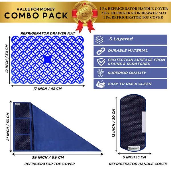Appliance_Cover_Combo_Set_of_(1_Pc._Fridge_Top_Cover_+_2_Pcs._Fridge_Handle_Cover_+_3_Pcs._Fridge_Mat)