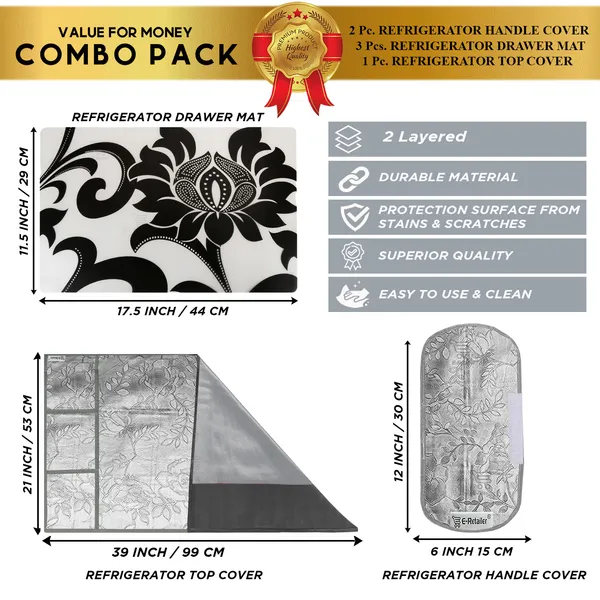 Appliance_Cover_Combo_Set_of_(1_Pc._Fridge_Top_Cover_+_2_Pcs._Fridge_Handle_Cover_+_3_Pcs._Fridge_Mat)