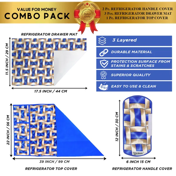Appliance_Cover_Combo_Set_of_(1_Pc._Fridge_Top_Cover_+_2_Pcs._Fridge_Handle_Cover_+_3_Pcs._Fridge_Mat)