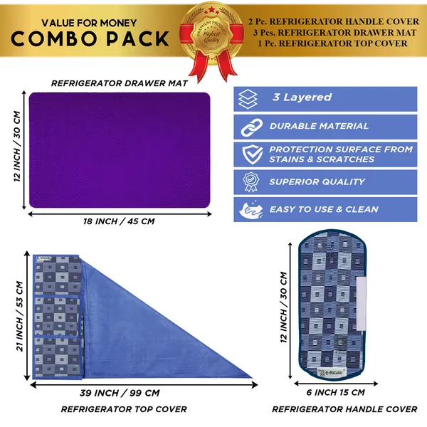 Appliance_Cover_Combo_Set_of_(1_Pc._Fridge_Top_Cover_+_2_Pcs._Fridge_Handle_Cover_+_3_Pcs._Fridge_Mat)