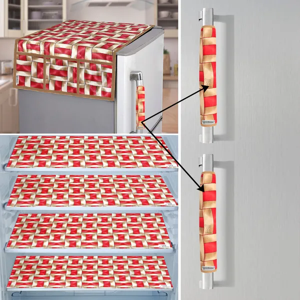 Appliance_Cover_Combo_Set_of_(1_Pc._Fridge_Top_Cover_+_2_Pcs._Fridge_Handle_Cover_+_4_Pcs._Fridge_Mat)