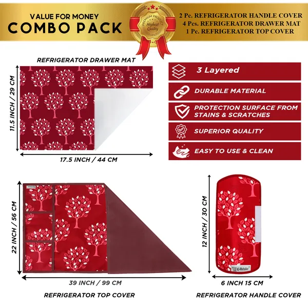 Appliance_Cover_Combo_Set_of_(1_Pc._Fridge_Top_Cover_+_2_Pcs._Fridge_Handle_Cover_+_4_Pcs._Fridge_Mat)