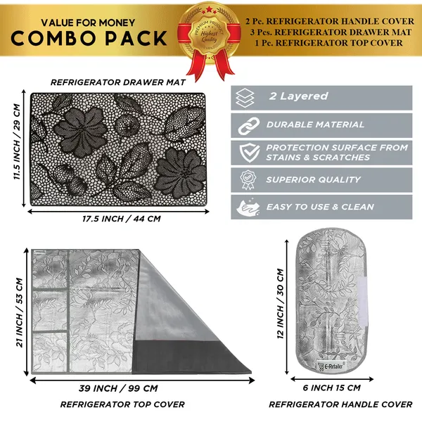 Appliance_Cover_Combo_Set_of_(1_Pc._Fridge_Top_Cover_+_2_Pcs._Fridge_Handle_Cover_+_3_Pcs._Fridge_Mat)