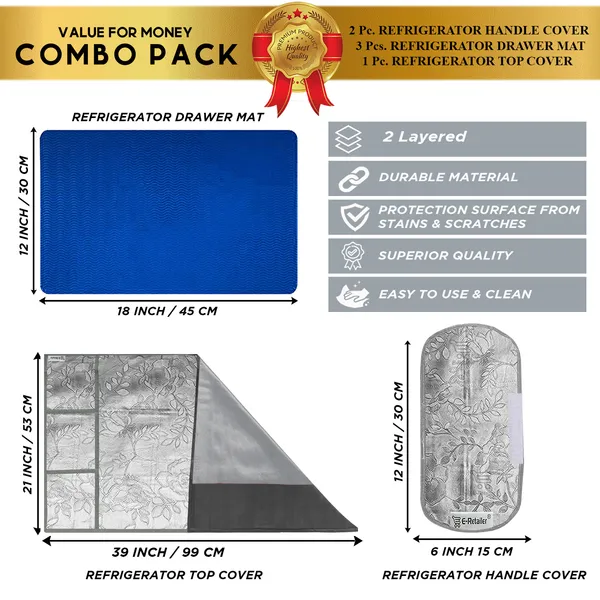 Appliance_Cover_Combo_Set_of_(1_Pc._Fridge_Top_Cover_+_2_Pcs._Fridge_Handle_Cover_+_3_Pcs._Fridge_Mat)