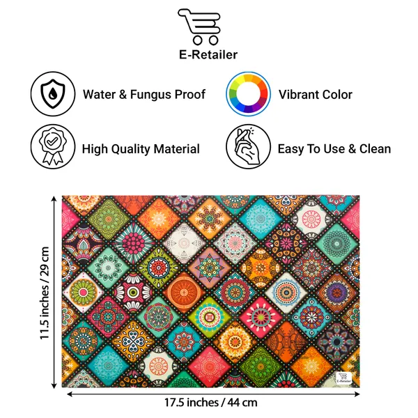 6_Pcs_Of_Cover_Multipurpose_Mats/Fridge_Mats/Refrigerator_Drawer_Mats_(Material-PP,_Color-Red,_Size-17.5X11.5_Inches)
