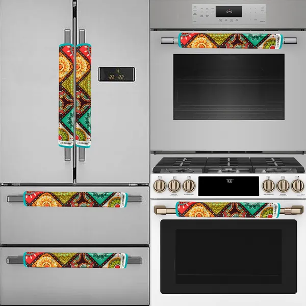6_Pcs_Of_Cover_Multipurpose_Mats/Fridge_Mats/Refrigerator_Drawer_Mats_(Material-PP,_Color-Red,_Size-17.5X11.5_Inches)