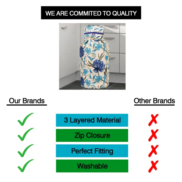 6_Pcs_Of_Cover_Appliance_Cover_Combo_Set_of_(1_Pc._Fridge_Top_Cover_+_1_Pc._Fridge_Handle_Cover_+_6_Pcs._Fridge_Mat)