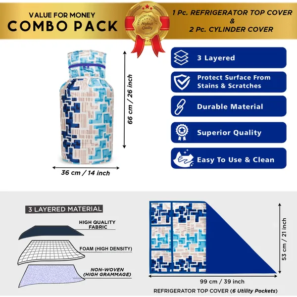 Appliances_Cover_Combo_Set_of_(1_Pc._Fridge_Top_Cover_+_2_Pcs._LPG_Cylinder_Cover)