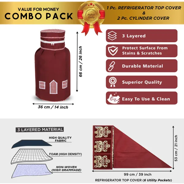 Appliances_Cover_Combo_Set_of_(1_Pc._Fridge_Top_Cover_+_2_Pcs._LPG_Cylinder_Cover)
