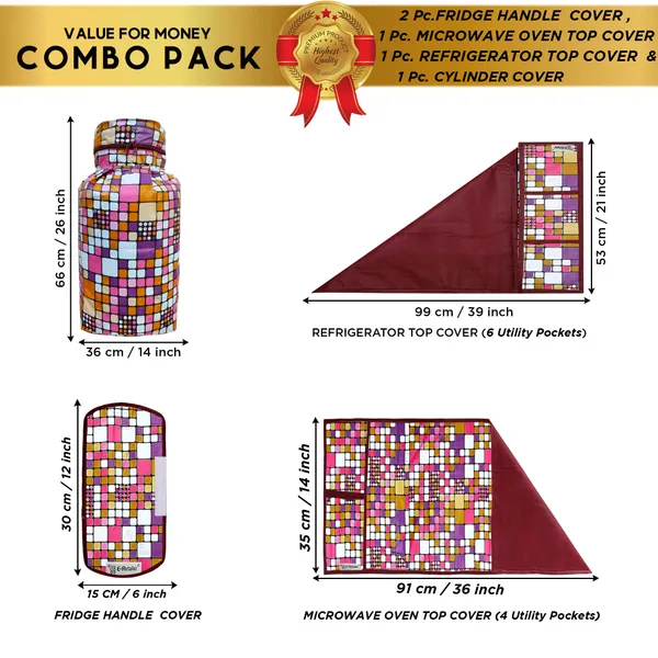 6_Pcs_Of_Cover_Multipurpose_Mats/Fridge_Mats/Refrigerator_Drawer_Mats_(Material-PP,_Color-Red,_Size-17.5X11.5_Inches)