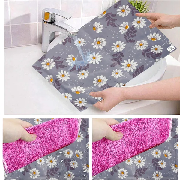 6_Pcs_Of_Cover_Appliance_Cover_Combo_Set_of_(1_Pc._Fridge_Top_Cover_+_1_Pc._Fridge_Handle_Cover_+_6_Pcs._Fridge_Mat)