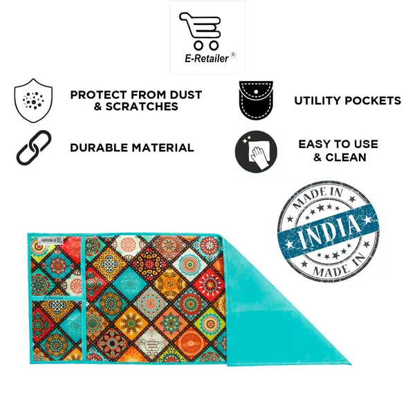 6_Pcs_Of_Cover_Appliances_Cover_Combo_Set_of_(1_Pc._Fridge_Top_Cover_+_2_Pcs._Fridge_Handle_Cover_+_1_Pc._Microwave_Oven_Cover_+_6_Pcs._Fridge_Mat_+_1_Pc._Wall_Hanging_Storage_Organizer)