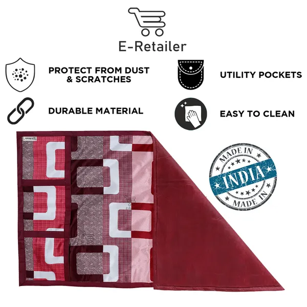 Appliance_Cover_Combo_Set_of_(1_Pc._Fridge_Top_Cover_+_3_Pcs._Fridge_Mat)