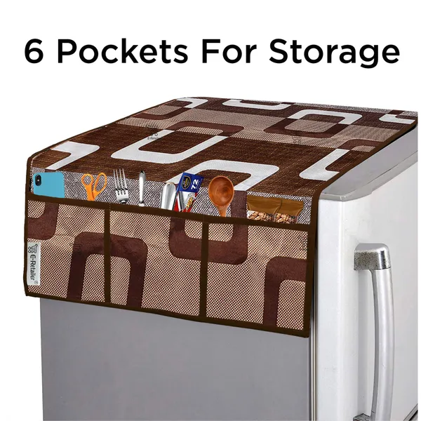 Appliance_Cover_Combo_Set_of_(1_Pc._Fridge_Top_Cover_+_3_Pcs._Fridge_Mat)
