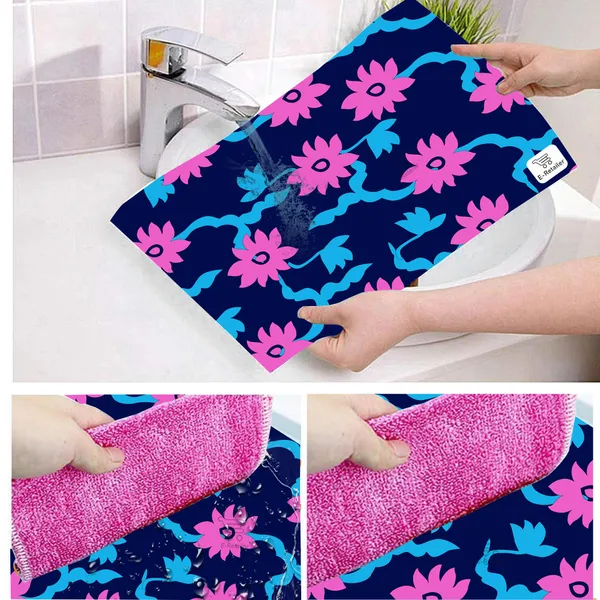 Appliance_Cover_Combo_Set_of_(1_Pc._Fridge_Top_Cover_+_4_Pcs._Fridge_Mat)