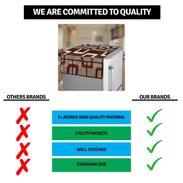 Appliance_Cover_Combo_Set_of_(1_Pc._Fridge_Top_Cover_+_4_Pcs._Fridge_Mat)
