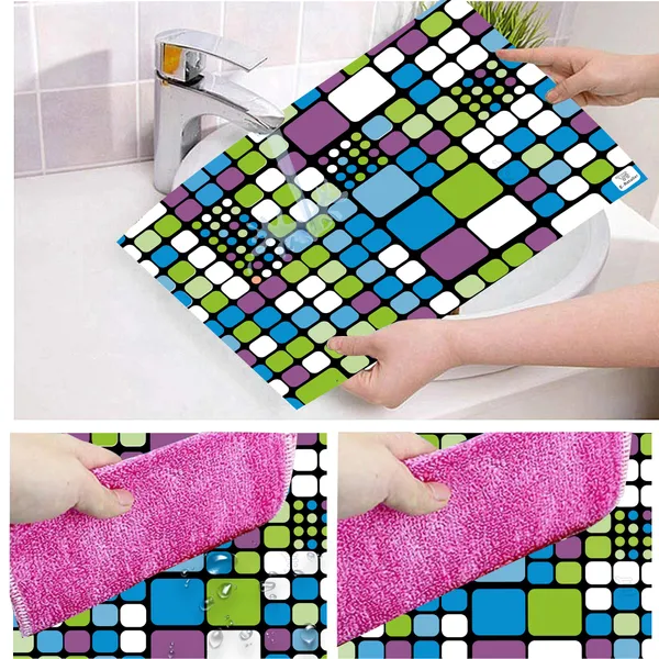 Appliance_Cover_Combo_Set_of_(1_Pc._Fridge_Top_Cover_+_4_Pcs._Fridge_Mat)