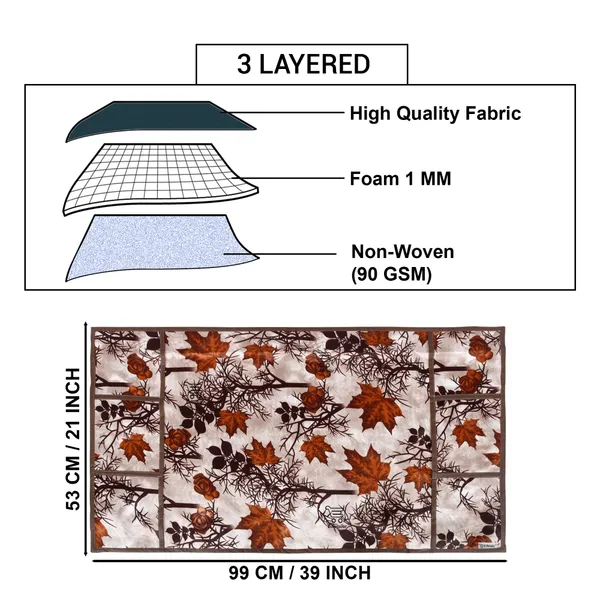 Appliance_Cover_Combo_Set_of_(1_Pc._Fridge_Top_Cover_+_4_Pcs._Fridge_Mat)