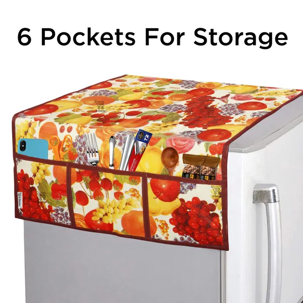 Appliance_Cover_Combo_Set_of_(1_Pc._Fridge_Top_Cover_+_4_Pcs._Fridge_Mat)