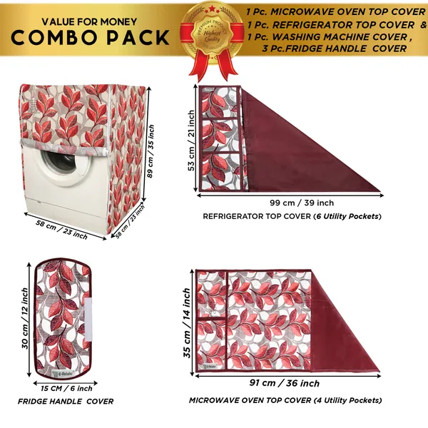 Appliances_Cover_Combo_Set_of_(1_Pc._Fridge_Top_Cover_+_3_Pcs._Fridge_Handle_Cover_+1_Pc._Microwave_Oven_Top_Cover_+_1_Pc._Front_Load_Washing_Machine_Cover)
