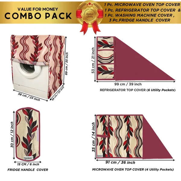 Appliances_Cover_Combo_Set_of_(1_Pc._Fridge_Top_Cover_+_3_Pcs._Fridge_Handle_Cover_+1_Pc._Microwave_Oven_Top_Cover_+_1_Pc._Front_Load_Washing_Machine_Cover)
