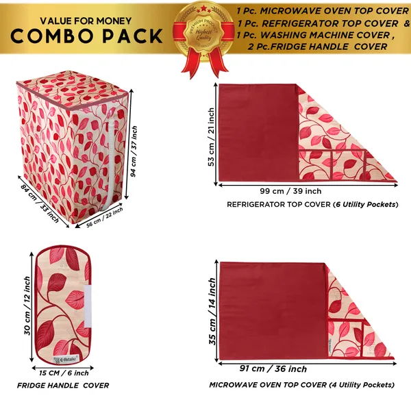 Appliances_Cover_Combo_Set_of_(1_Pc._Fridge_Top_Cover_+_2_Pcs._Fridge_Handle_Cover_+1_Pc._Microwave_Oven_Top_Cover_+_1_Pc._Semi_Automatic_Washing_Machine_Cover)