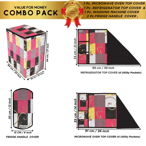 Appliances_Cover_Combo_Set_of_(1_Pc._Fridge_Top_Cover_+_2_Pcs._Fridge_Handle_Cover_+1_Pc._Microwave_Oven_Top_Cover_+_1_Pc._Semi_Automatic_Washing_Machine_Cover)