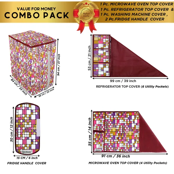 Appliances_Cover_Combo_Set_of_(1_Pc._Fridge_Top_Cover_+_2_Pcs._Fridge_Handle_Cover_+1_Pc._Microwave_Oven_Top_Cover_+_1_Pc._Semi_Automatic_Washing_Machine_Cover)