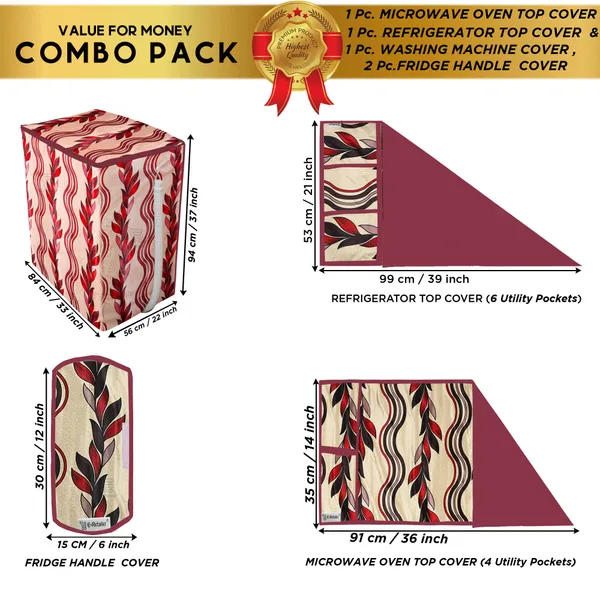 Appliances_Cover_Combo_Set_of_(1_Pc._Fridge_Top_Cover_+_2_Pcs._Fridge_Handle_Cover_+1_Pc._Microwave_Oven_Top_Cover_+_1_Pc._Semi_Automatic_Washing_Machine_Cover)