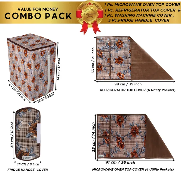 Appliances_Cover_Combo_Set_of_(1_Pc._Fridge_Top_Cover_+_3_Pcs._Fridge_Handle_Cover_+_1_Pc._Microwave_Oven_Top_Cover_+_1_Pc._Semi_Automatic_Washing_Machine_Cover)