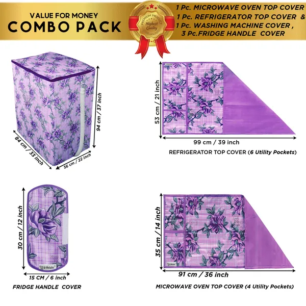 Appliances_Cover_Combo_Set_of_(1_Pc._Fridge_Top_Cover_+_3_Pcs._Fridge_Handle_Cover_+_1_Pc._Microwave_Oven_Top_Cover_+_1_Pc._Semi_Automatic_Washing_Machine_Cover)