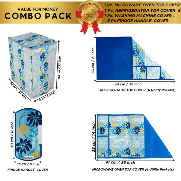 Appliances_Cover_Combo_Set_of_(1_Pc._Fridge_Top_Cover_+_3_Pcs._Fridge_Handle_Cover_+_1_Pc._Microwave_Oven_Top_Cover_+_1_Pc._Semi_Automatic_Washing_Machine_Cover)