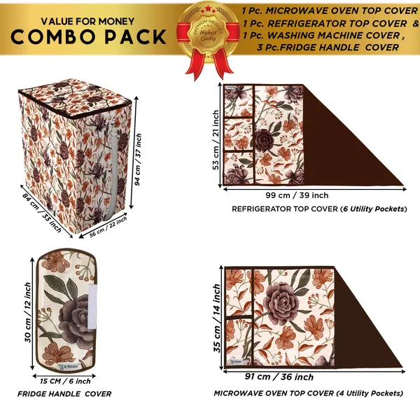 Appliances_Cover_Combo_Set_of_(1_Pc._Fridge_Top_Cover_+_3_Pcs._Fridge_Handle_Cover_+_1_Pc._Microwave_Oven_Top_Cover_+_1_Pc._Semi_Automatic_Washing_Machine_Cover)