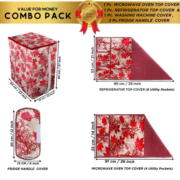 Appliances_Cover_Combo_Set_of_(1_Pc._Fridge_Top_Cover_+_3_Pcs._Fridge_Handle_Cover_+_1_Pc._Microwave_Oven_Top_Cover_+_1_Pc._Semi_Automatic_Washing_Machine_Cover)