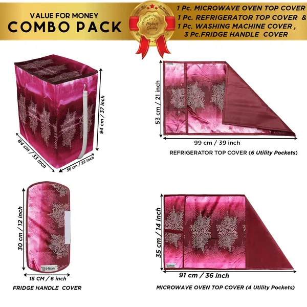 Appliances_Cover_Combo_Set_of_(1_Pc._Fridge_Top_Cover_+_3_Pcs._Fridge_Handle_Cover_+_1_Pc._Microwave_Oven_Top_Cover_+_1_Pc._Semi_Automatic_Washing_Machine_Cover)