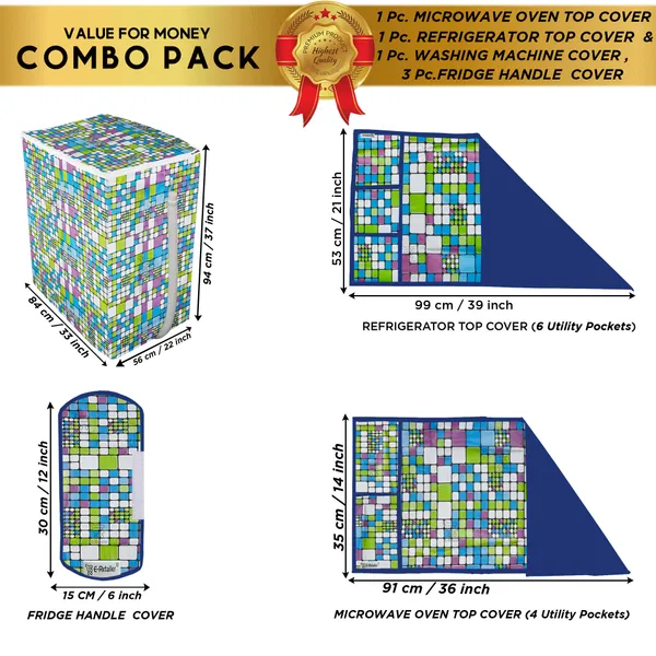 Appliances_Cover_Combo_Set_of_(1_Pc._Fridge_Top_Cover_+_3_Pcs._Fridge_Handle_Cover_+_1_Pc._Microwave_Oven_Top_Cover_+_1_Pc._Semi_Automatic_Washing_Machine_Cover)