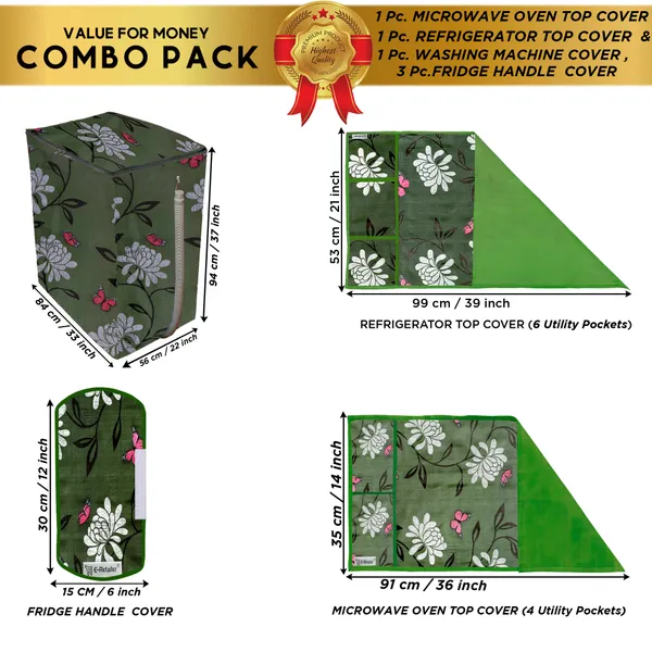 Appliances_Cover_Combo_Set_of_(1_Pc._Fridge_Top_Cover_+_3_Pcs._Fridge_Handle_Cover_+_1_Pc._Microwave_Oven_Top_Cover_+_1_Pc._Semi_Automatic_Washing_Machine_Cover)