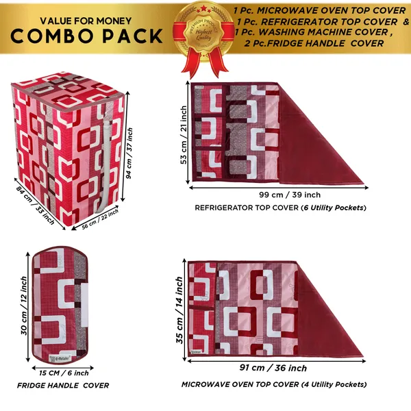 Appliances_Cover_Combo_Set_of_(1_Pc._Fridge_Top_Cover_+_2_Pcs._Fridge_Handle_Cover_+1_Pc._Microwave_Oven_Top_Cover_+_1_Pc._Semi_Automatic_Washing_Machine_Cover)