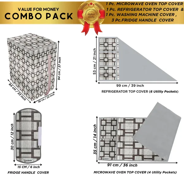 Appliances_Cover_Combo_Set_of_(1_Pc._Fridge_Top_Cover_+_3_Pcs._Fridge_Handle_Cover_+_1_Pc._Microwave_Oven_Top_Cover_+_1_Pc._Semi_Automatic_Washing_Machine_Cover)