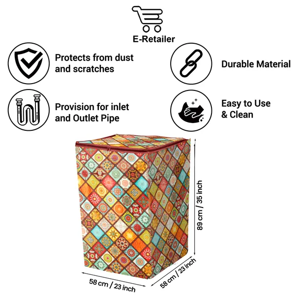 6_Pcs_Of_Cover_Appliances_Cover_Combo_Set_of_(1_Pc._Fridge_Top_Cover_+_1_Pc._Fridge_Handle_Cover_+_1_Pc._Microwave_Oven_Cover_+_6_Pcs._Fridge_Mat_+_1_Pc._Wall_Hanging_Storage_Organizer)