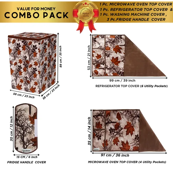 Appliance_Cover_Combo_Set_of_(1_Pc._Fridge_Top_Cover_+_3_Pcs._Fridge_Handle_Cover_+_1_Pc._Microwave_Oven_Top_Cover_+_1_Pc._Top_Load_Washing_Machine_Cover)