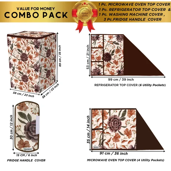 Appliance_Cover_Combo_Set_of_(1_Pc._Fridge_Top_Cover_+_3_Pcs._Fridge_Handle_Cover_+_1_Pc._Microwave_Oven_Top_Cover_+_1_Pc._Top_Load_Washing_Machine_Cover)