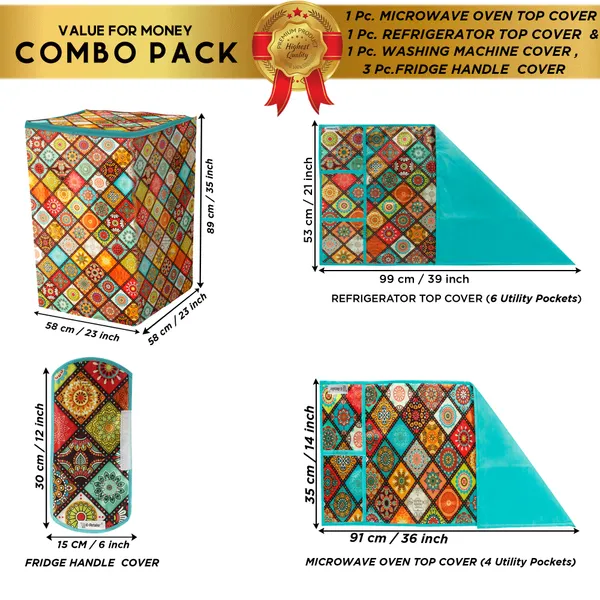 Appliance_Cover_Combo_Set_of_(1_Pc._Fridge_Top_Cover_+_3_Pcs._Fridge_Handle_Cover_+_1_Pc._Microwave_Oven_Top_Cover_+_1_Pc._Top_Load_Washing_Machine_Cover)