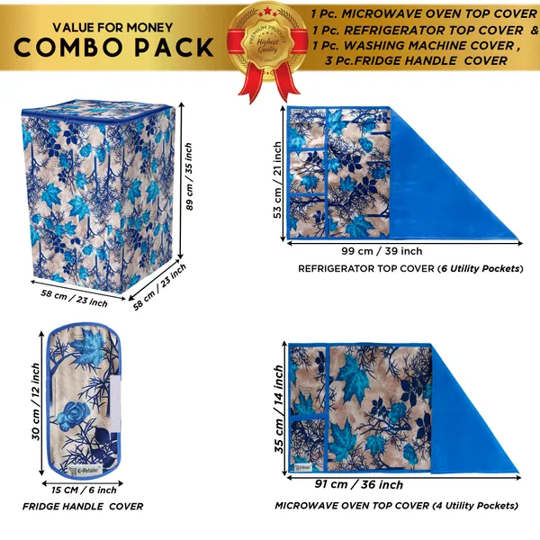 Appliance_Cover_Combo_Set_of_(1_Pc._Fridge_Top_Cover_+_3_Pcs._Fridge_Handle_Cover_+_1_Pc._Microwave_Oven_Top_Cover_+_1_Pc._Top_Load_Washing_Machine_Cover)